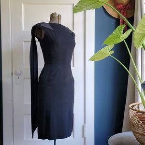 VTG 50s Black Dress